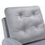 Chaise d'appoint rembourrée et repose-pieds avec dossier réglable à 6 niveaux-1082382265