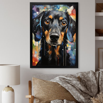 Dachshund Delight II sur impression sur toile