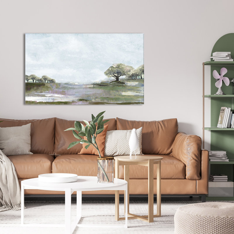 " Rusty Blue Sky " Painting Print, 40" W x 24" H, Wrapped Canvas
