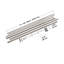 Cappa Drapery Solutions Adjustable 1" Steel Double Curtain Rod Set-1843790205-1843790204