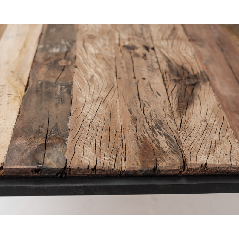 Rustika Black and Brown Solid Wood Nesting Coffee Table Set