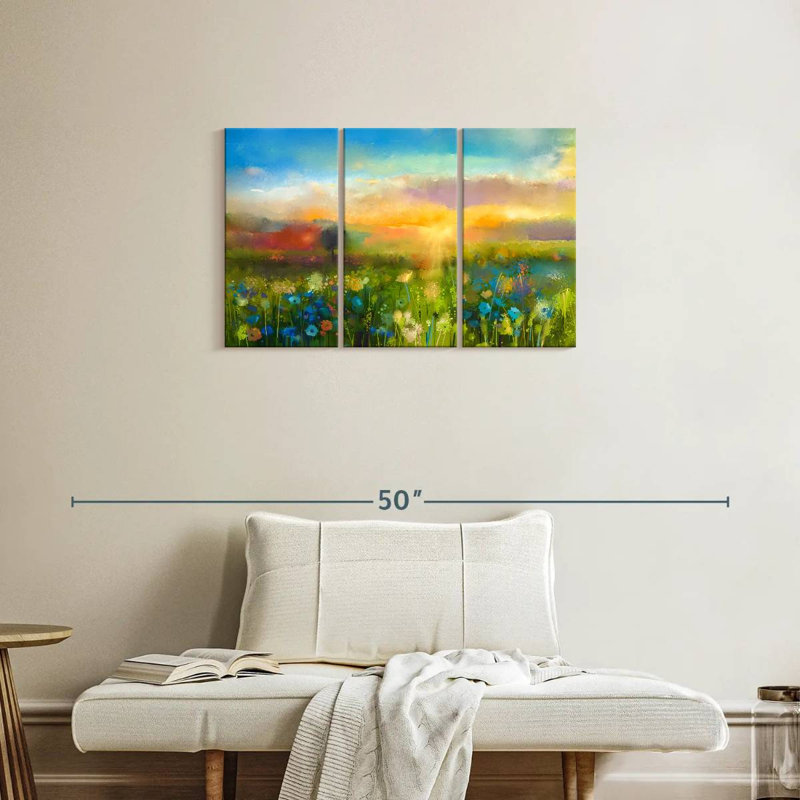Alvord Wildflower Sunset Meadow, 20" H x 33" W