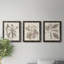 Ensemble de 3 cadres photo sur toile Midnight Tulip V-981462682-981462661