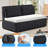  Ebern Designs Small Loveseat 3-in-1 Pull-Out Sleeper Sofa Bed with Throw Pillows-560956984