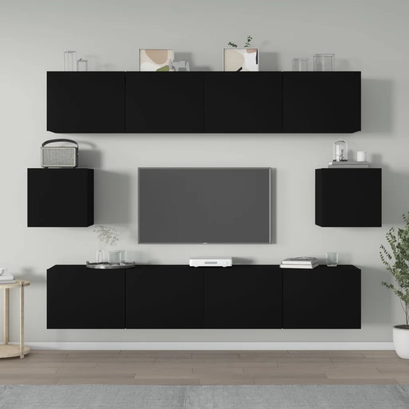 Lashawnna Unfinished TV Stand for TVs up to 32", Black
