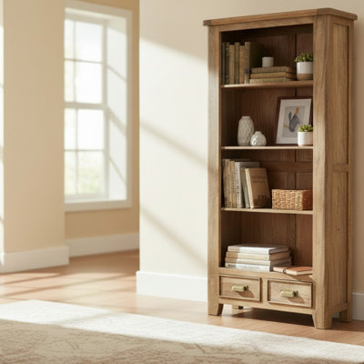 Dorchester 180cm H x 90cm W Solid Wood Standard Bookcase
