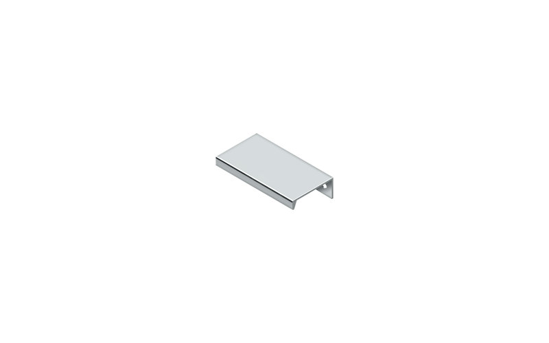 Deltana MP578U15 Modern Cabinet Angle Pull, 5-7/8", Aluminum in Brushed Nickel, 2 15/16", Polished Chrome
