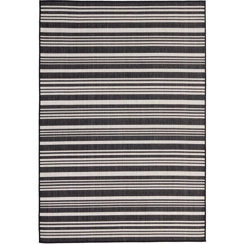 Ecology Collection Striped Indoor / Outdoor Area Rug, Rectangle 160 x 230cm