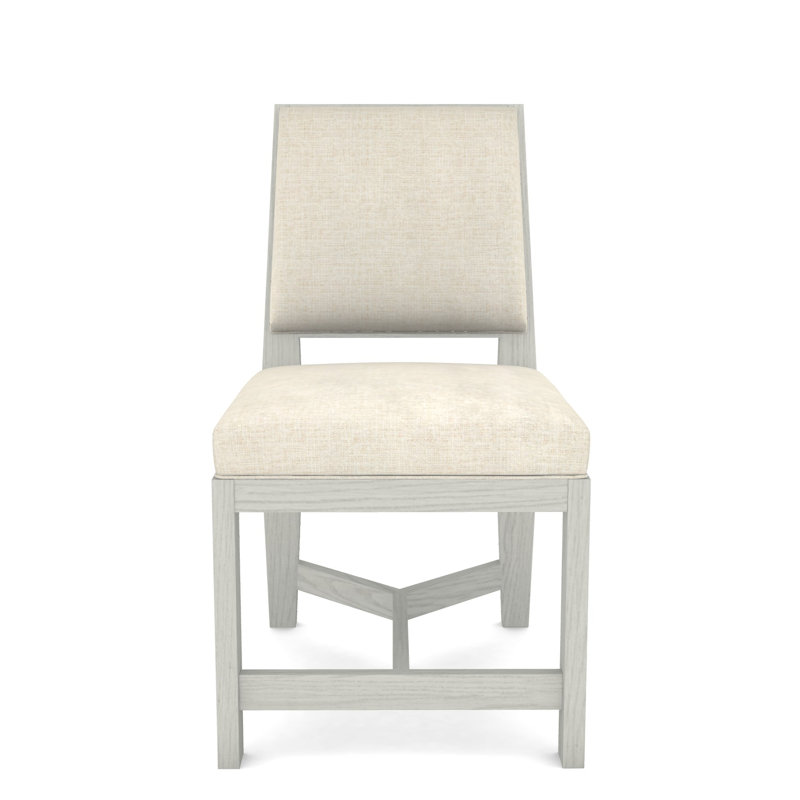 Thom Filicia Home Upholstered Back Side Chair, Tuck Linen, Navajo