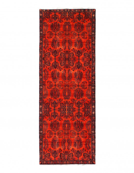 Vintage Sarouk design Velvet table cloth 1'7'' X 4'5''