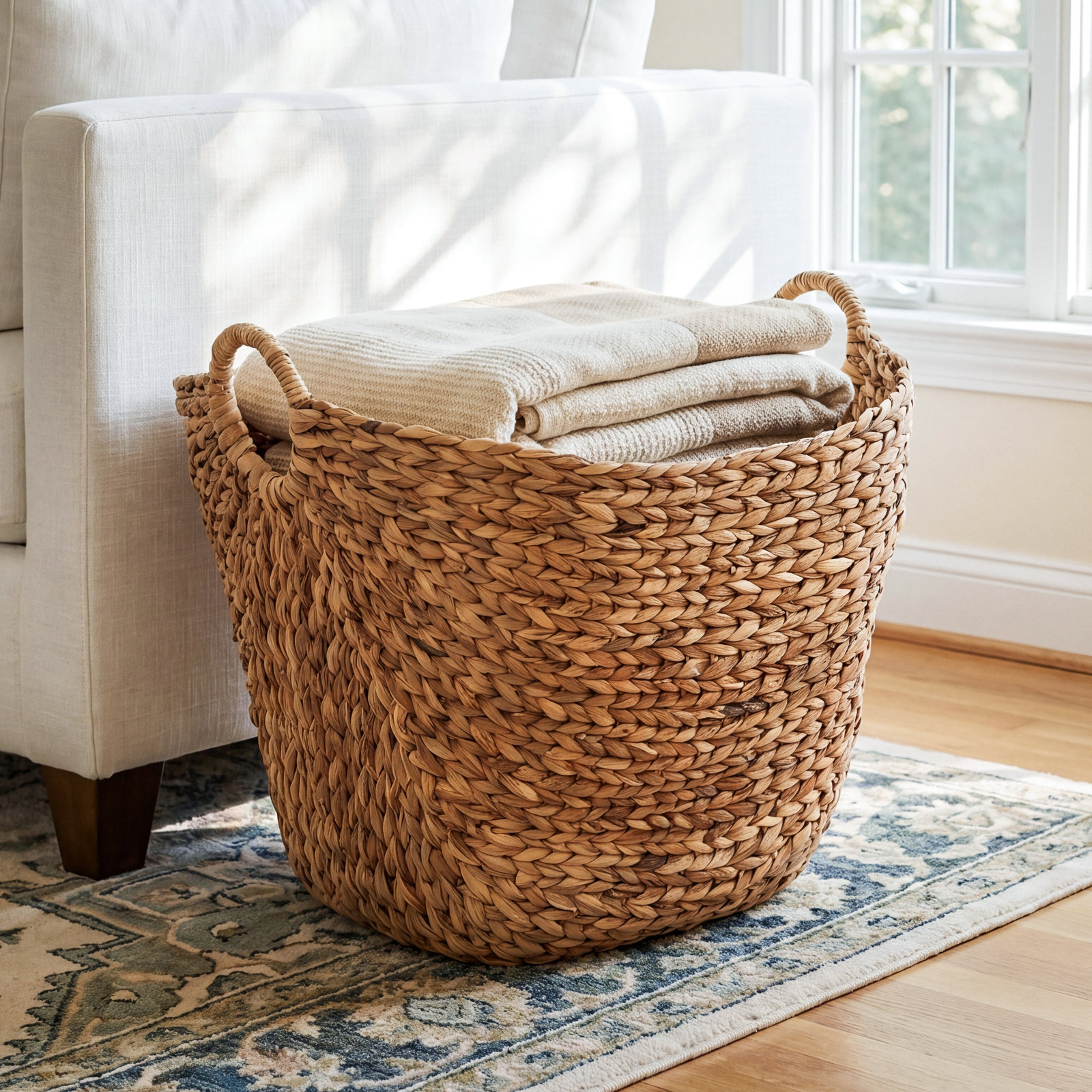 Milnor Handmade Seagrass Storage Bin, 98.94, Brown