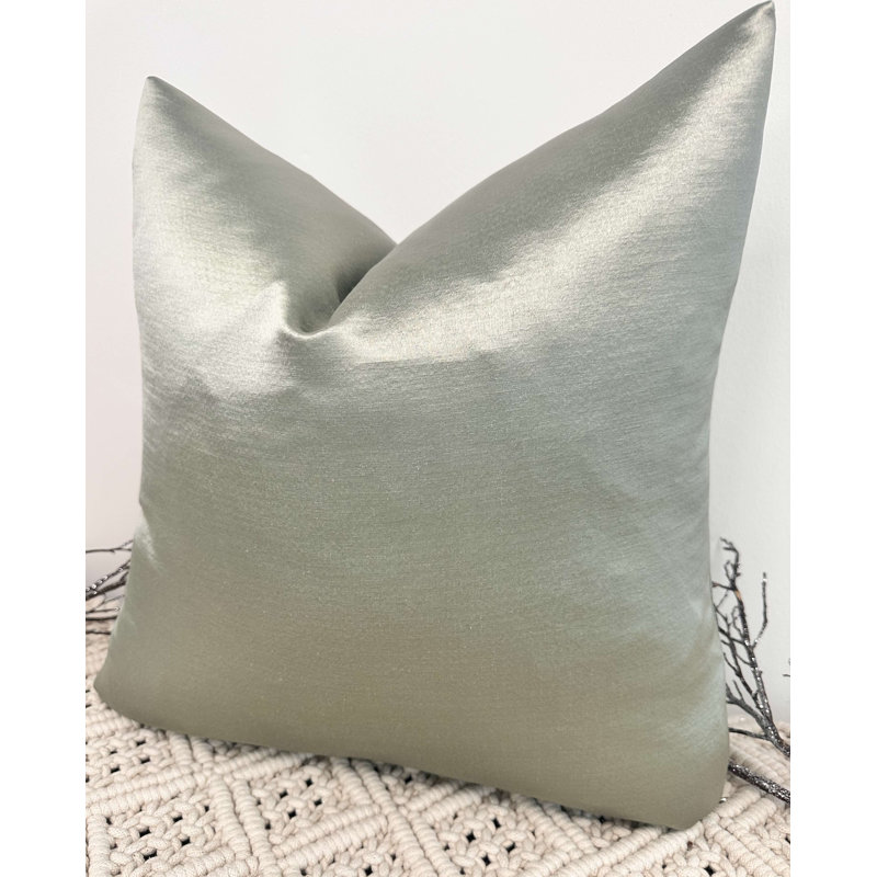 Abstract Square Cushion Cover, Green 