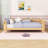 Wood Platform Bed with Rails-707953968-707953969