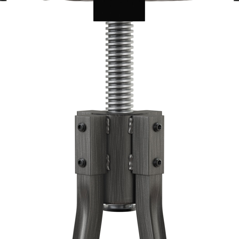 Vlad Metal Adjustable Height Bar Stool, Gray