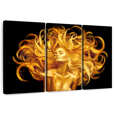 Golden Body And Hair