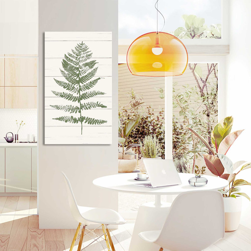 «Fern Print II» par Moira Hershey - impression, Toile tendue, H 30 po x l 18 po x P 1 po