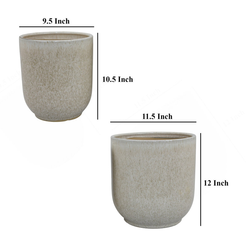 Ensemble de 2 pots à fleurs Lyna
