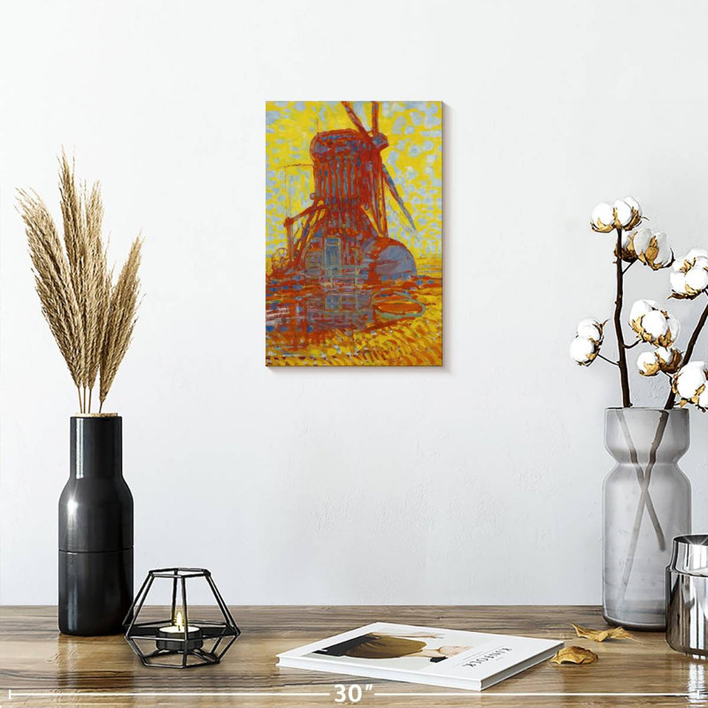 Mill In Sunlight, 12" H x 8" W