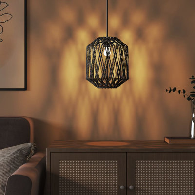 28cm H Lamp Shade in Black