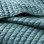 3 pièces de courtepointe sarcelle très grand / très grand réversible en microfibre avec microfibre de luxe-128685043-128685041