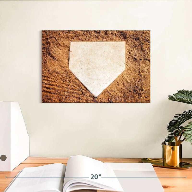 Base d'un terrain de baseball Sireci, H 8 po x l 12 po