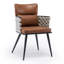 Chaise rembourrée avec accoudoirs Weaving Design-986535193