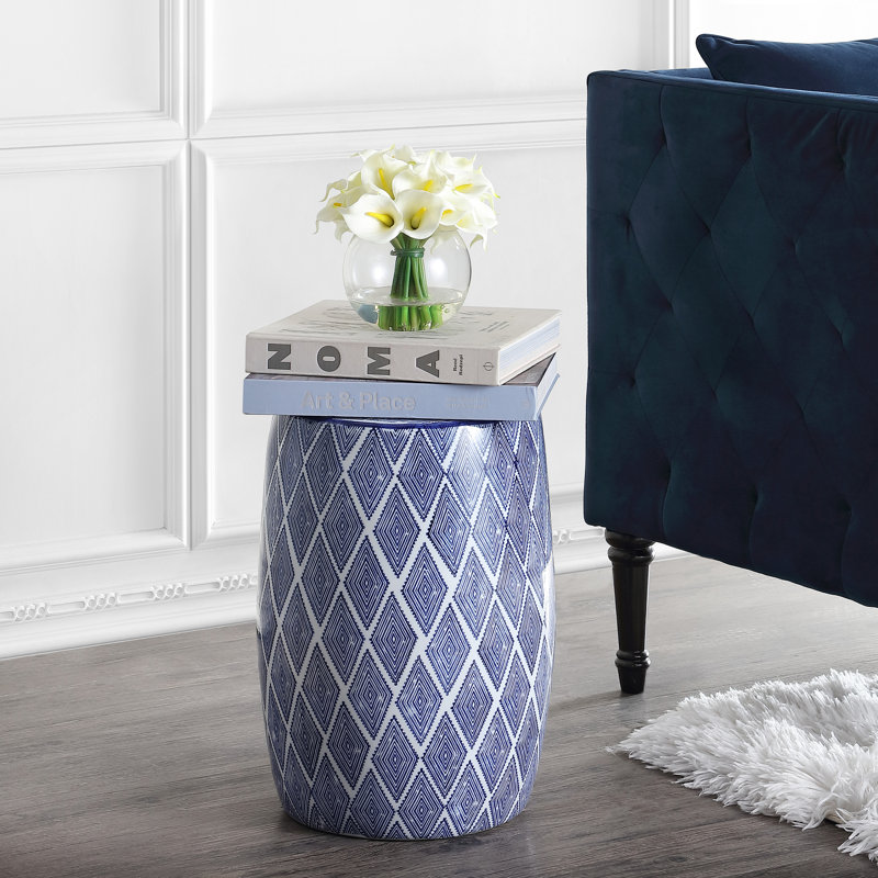 Tabouret de jardin Ernst, Bleu marine
