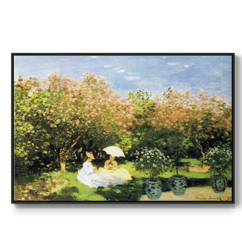 Le jardin, 1872, H 27 po x l 41 po x P 2 po, Noir