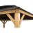 Sunjoy 13 ft. x 15 ft. Patio Brown 2-Tier Cedar Framed Hardtop Gazebo