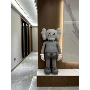 Modern Street Style Fibreglass KAWS-Inspired Figure Sculpture