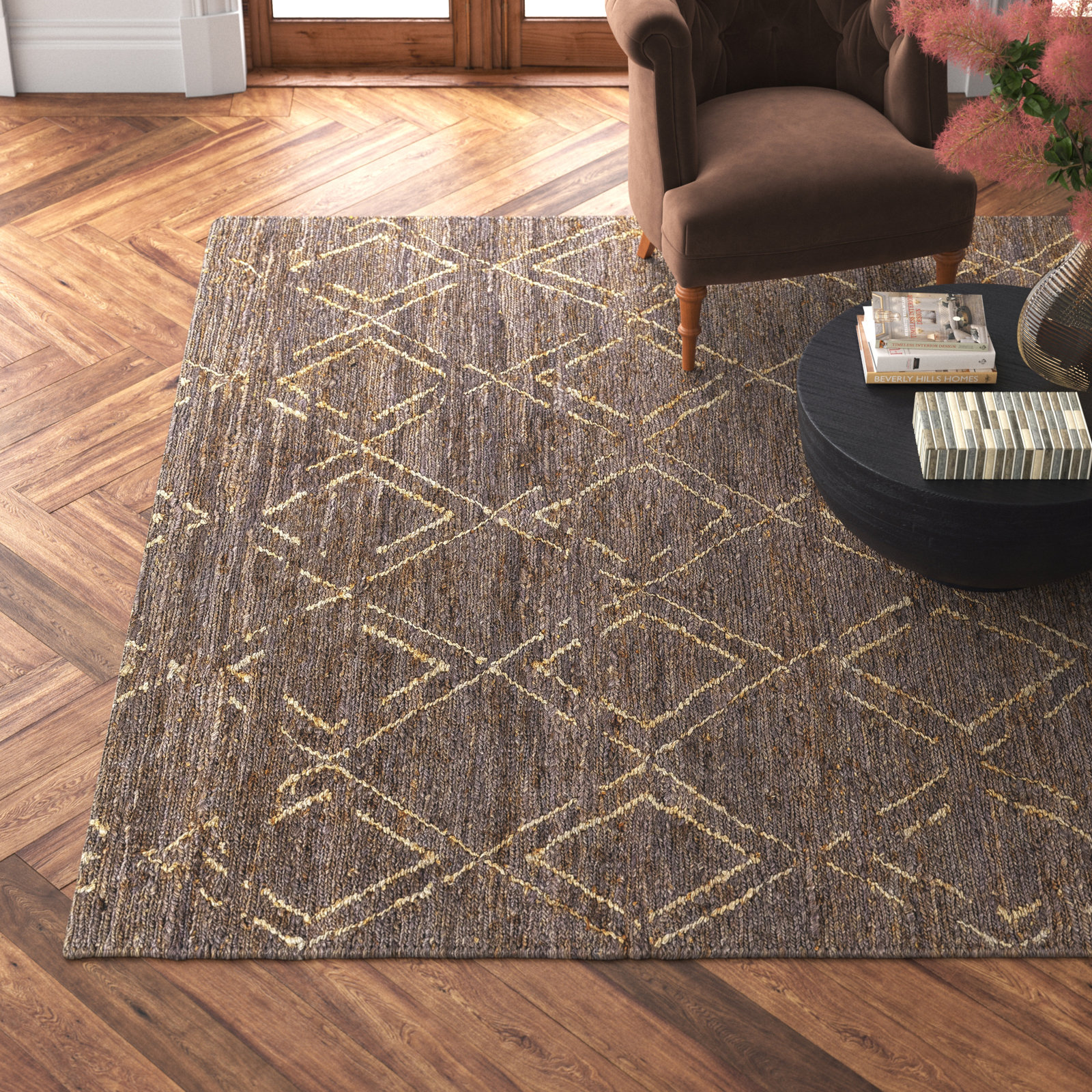 Pemberley Hand-Woven Moroccan Jute Rug, Rectangle 9' x 12'
