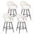 Swivel Upholstered Counter Stool with Curved Back and Metal Frame (Set of 4)-859573964-859573967