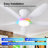46" 5 Blade Modern Ceiling Fans With Lights And Remote/app Control-74344039