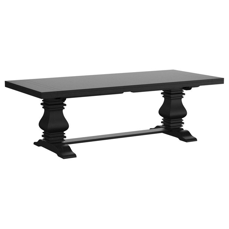 Table de salle à manger Morriston, Noir