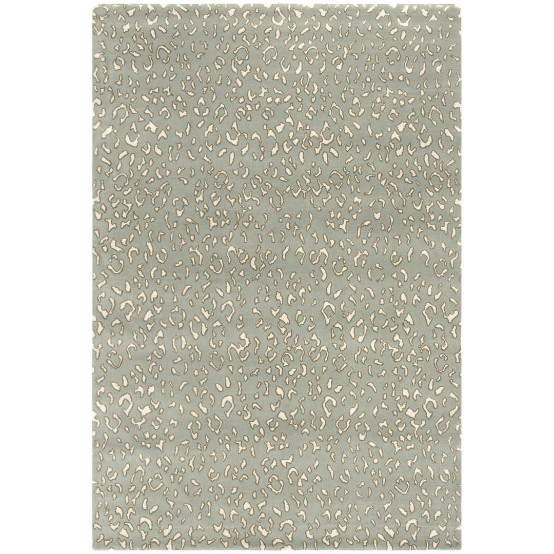 Bruner Hand Knotted 100/S/H Animal Print Rug Dakota Fields Rug