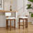 Modern Upholstered Solid Wood Bar Stool With Comfortable Backrest,Counter Stool With Sheet Metal Upholstery And Fixing Set Of 2-953766664