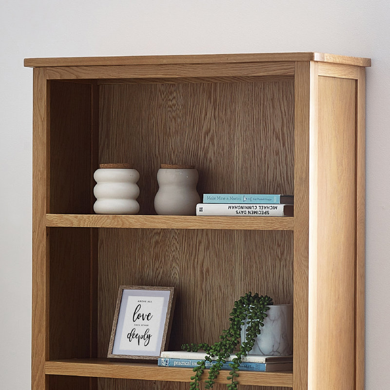 Henryson 190cm H x 80cm W Wood Standard Bookcase