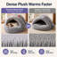 Niche pour chat à capuchon anti-anxieux avec fond antidérapant pour chats d'intérieur et petits chiens Monster-131499566-131499568