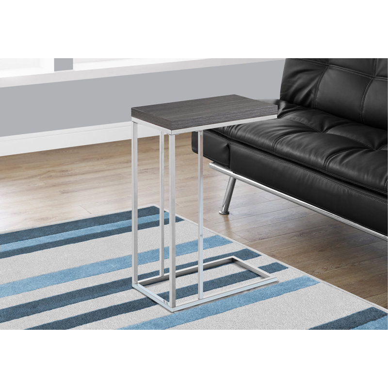 End Table, Accent Table, Metal Frame Side Table, Bedroom Nightstand, Indoor End Table For Living Space