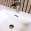 Meuble-lavabo double 47,05 po avec plateau en résine Joeris