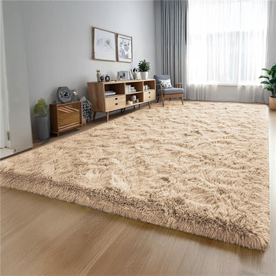 Tapis intérieur / extérieur doux et moelleux à poils longs - Confort luxueux et design élégant