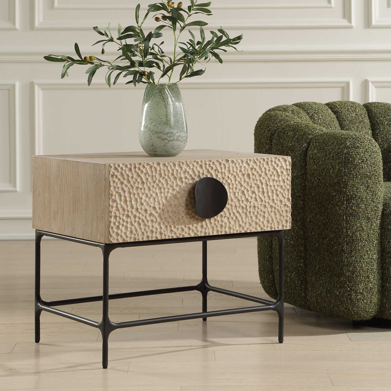 Uttermost Lunar Wooden Side Table