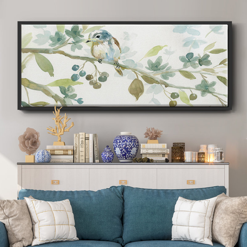 Début du printemps II - toile encadrée, H 20 po x l 50 po