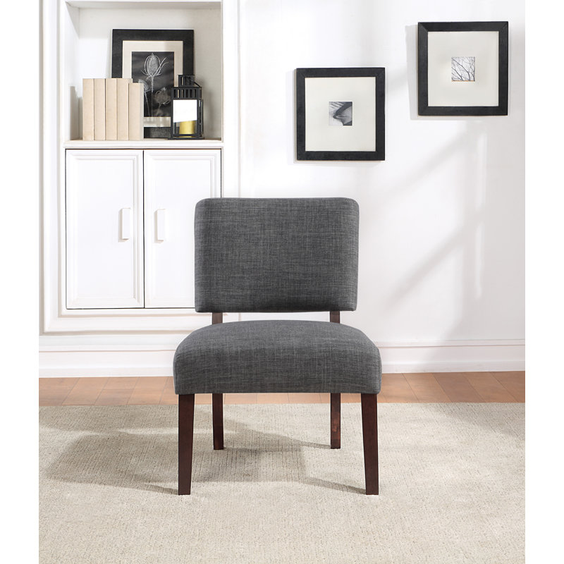 Chaise d'appoint Attilia, Gris anthracite
