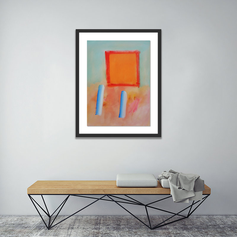 Figures In A Souk B Print by Charles Stuart, 24" H x 19" W x 1.5" D, Black