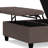 Harrison 36"W Upholstered Vegan Leather Transitional Square Lift-Top Ottoman with Hidden Storage-1342103786