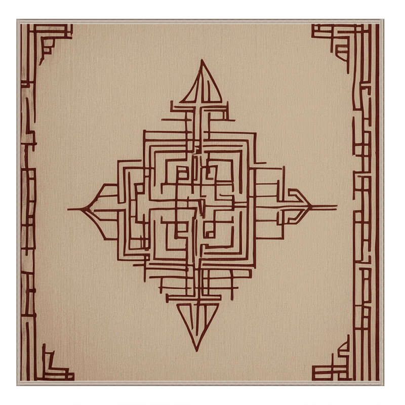 Fragmented Harmony Rug, Square 8'