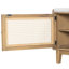 Banc d'entrée avec rangement, banc à chaussures rembourré avec portes doubles-1810386497