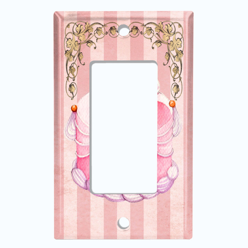 Plaque murale berçante à motif de gâteau et de fleurs