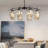 8-light Postmodern Glass Chandelier